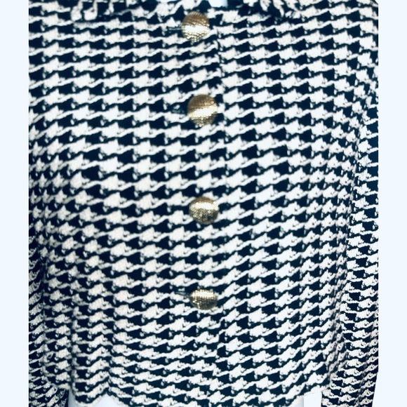 ST. John Kints Houndstooth Tweed Jacket Blazer - Picture 5 of 12